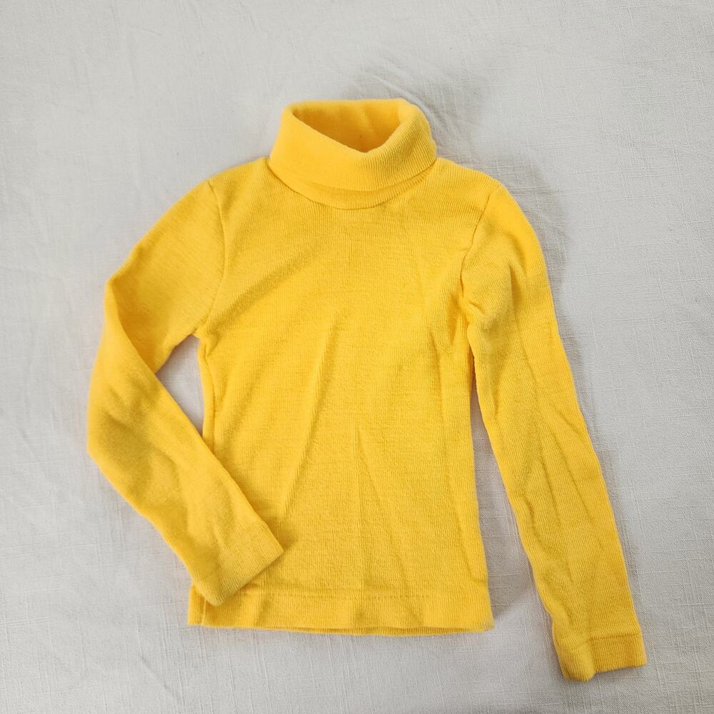 Vintage 70s Bright Yellow Turtleneck 3t